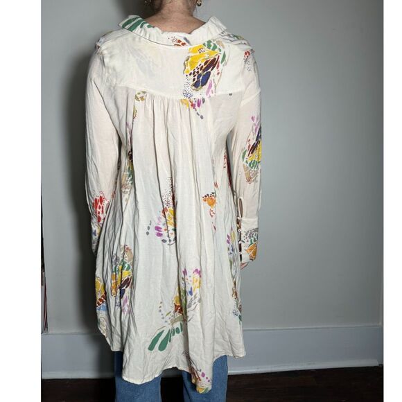 Free People Field of Dreams Tunic Ivory Size Small - Picture 2 of 4